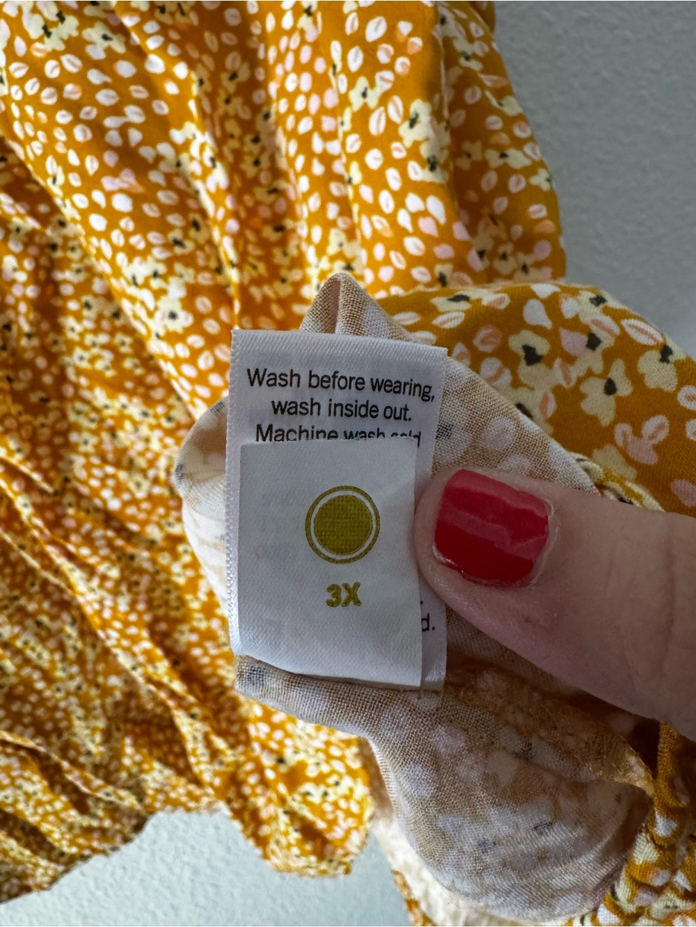 Cottagecore Mustard Yellow Floral Pintuck Blouse 3X Croft & Barrow - Picture 7 of 13